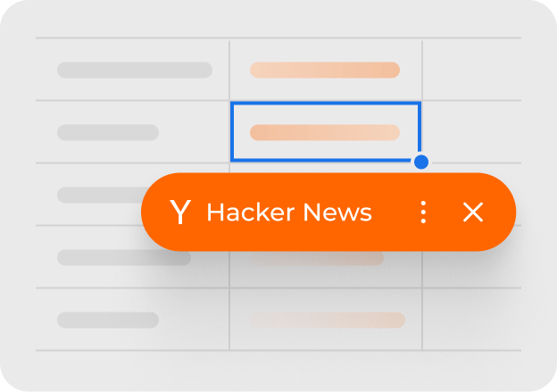Hacker News to Google Sheets